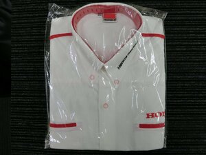 未使用品 ホンダ HONDA 刺繍ロゴ シャツ ワークシャツ 半袖 サイズ: XXL HONDA Racing 管理No.40142