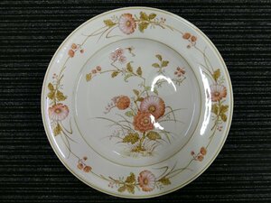 中古 乃りたけ Noritake ノリタケ バーサトーン Versatone HOFGARTEN 平皿 花柄 B320W30 裏面傷有 管理No.40161