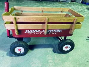 ラジオフライヤー #1800 ワゴン ビッグレッドクラシック ATW ウッド木枠付 radio flyer big red classic atw ヒッチキャリア付き！