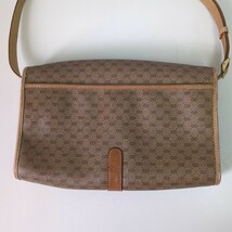 グッチ GUCCI ショルダーバッグ オールドグッチ マイクロGG PVC(塩化ビニール)×レザー ベージュ ブラウン系 H0112_画像3