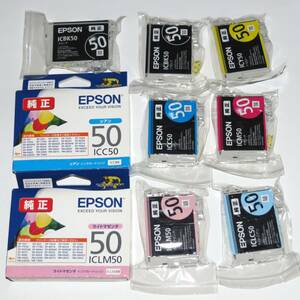 エプソン EPSON 純正インク IC6CL50（BK50 C50 M50 Y50 LC50 LM50）6色9本組　送料185円～