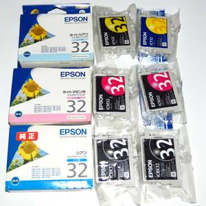 エプソン EPSON 純正インク IC6CL32（BK32 C32 M32 Y32 LC32 LM32） 6色9本組 送料185円～