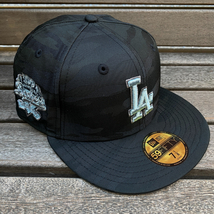 USA正規品 【7.1/4】 NEWERA ニューエラ 59FIFTY ロサンゼルス ドジャース LA Dodgers 限定 ブラックシャドウ 大谷翔平 山本由伸 (15-32)_画像1