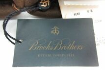 ★Brooks Brothers★羊革 メンズグローブ ブラウン Mサイズ 23cm 手袋 茶色 ブルックスブラザーズ 英国製 未使用 保管品 定価26000円_画像7