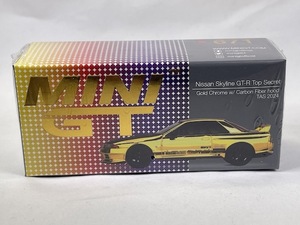 日産 スカイライン GT-R Top Secret Gold Chome w/Carbon Fiber hood 東京オートサロン 2024限定 671 MINI GT