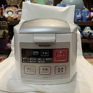 SHARP ジャー炊飯器 炊飯容量 0.54L KS-H59-W ホワイト 2007年製　炊飯器 動作確認済み