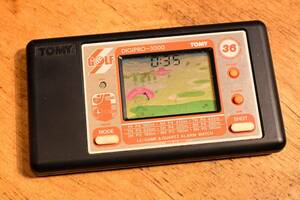 [ Vintage * game ] one part operation verification settled Tommy teji Pro 3000 Golf Game & Watch 