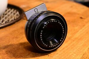 【ビンテージ・フィルムカメラ】コニカ コニオメガ ヘキサノン 90mm f:3.5 レンズ