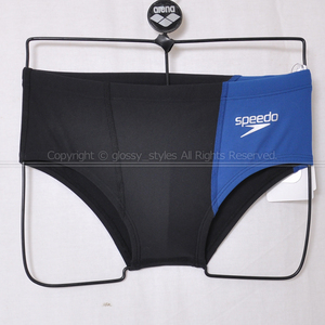 K1872-03# new goods speedo Speed Fun Piece TurnS fan piece Turn z Short box practice for .. swimsuit ST42303 black × navy M