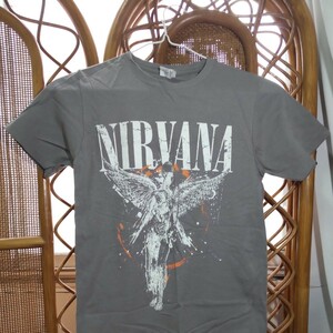 【服飾】 NIRVANA ニルヴァーナ バンド Tシャツ Sサイズ 着丈約70cm 身幅約45cm クール エンジェル 当時物 レア _