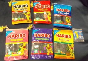 HARIBO ミニクリアポーチ&アクリルチャーム 全6種類セット ガチャガチャ /ハリボー/ ハッピーコーラ ハリボーグミ