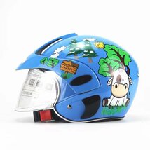 LRM450 子供用ヘルメットバイクヘルメット 半キャブ ジェット ヘルメット 半帽 シールド付き　_画像2