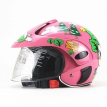 LRM450 子供用ヘルメットバイクヘルメット 半キャブ ジェット ヘルメット 半帽 シールド付き　_画像1