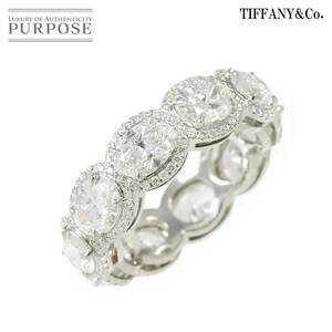  Tiffany TIFFANY&CO. 9.5 number ring diamond Pt platinum ring Diamond Ring 90214033