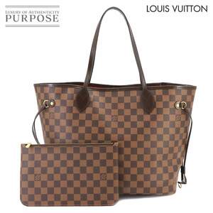 未使用 展示品 ルイ ヴィトン LOUIS VUITTON ダミエ ネヴァーフル MM トート バッグ エベヌ スリーズ N41358 ゴールド 金具 RFID 90215184