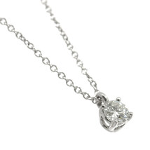 ティファニー TIFFANY&CO. ソリティア ダイヤ 0.25ct J/VVS1/3EX ネックレス 40cm Pt Diamond Necklace【鑑定書付き】 90210589_画像3