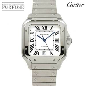 新品同様 カルティエ Cartier サントスドゥカルティエLM WSSA0009 メンズ 腕時計 デイト 自動巻き Santos De Cartier 90216657