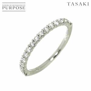 タサキ TASAKI 6号 リング ハーフ ダイヤ 0.23ct Pt プラチナ 田崎真珠 指輪 Diamond Ring 90210601