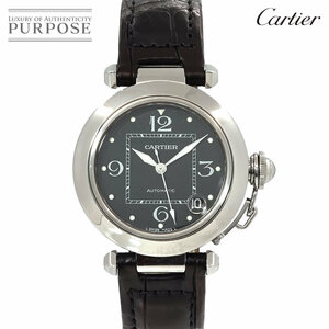 カルティエ Cartier パシャC 2002年 クリスマス限定 W3106099 ボーイズ 腕時計 デイト ブラック 文字盤 オートマ 自動巻き PashaC 90221346