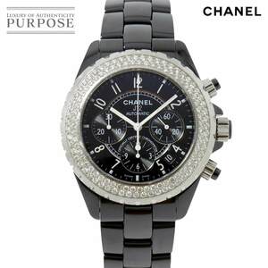  Chanel CHANEL J12 41mm chronograph H1009 men's wristwatch diamond bezel Date black ceramic AT self-winding watch 90212064