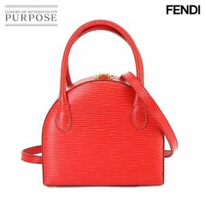 フェンディ FENDI エピ 2way ハンド ショルダー バッグ レザー レッド ゴールド 金具 ヴィンテージ Hand Shoulder Bag 90221073