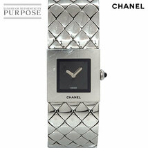 シャネル CHANEL マトラッセ H0009 ヴィンテージ レディース 腕時計 ブラック 文字盤 クォーツ ウォッチ Matelasse 90220173_画像1