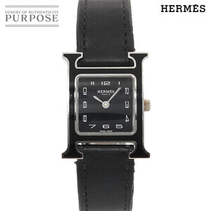  Hermes HERMES H watch HH1 221 lady's wristwatch black face quartz watch H Watch 90222118