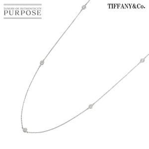 ティファニー TIFFANY&CO. バイザヤード ダイヤ 5P ネックレス 41cm Pt プラチナ By The Yard Diamond Necklace 90218176