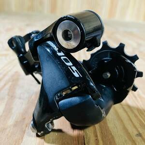 ●SHIMANO105 RD-5800 カーボンプーリー リアディレイラー SS 11速対応 ※片側プーリー破損あり 