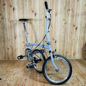 2016年 BROMPTON M2E グレー カスタム シルバーパーツ ブロンプトン M3L M6L S2L S6L P6L M3R M6R P6R 折りたたみ自転車 