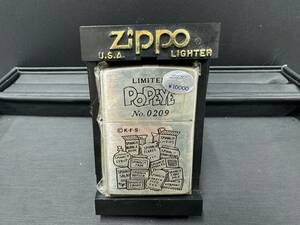 ★ZIPPO ジッポー ライター POPEYE LIMITED №0209 ポパイ シルバー 喫煙具 着火未確認 ヴィンテージ アンティーク【中古】②