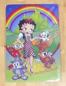 【 Betty Boop ベティ 】62 ☆ 昭和 ☆ ブリキ看板 ★レトロ☆アメリカン雑貨 ■