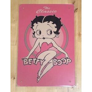 【 Betty Boop ベティ 】43 ☆ 昭和 ☆ ブリキ看板 ★レトロ☆アメリカン雑貨