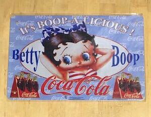 【 Betty Cola ベティ 】⑦ ☆ 昭和 ☆ ブリキ看板 ★レトロ☆アメリカン雑貨 ■