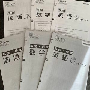 2023年　スタディサプリ　到達度テスト 高校一年I 秋　スタンダード【英語・数学・国語・解答解説】※赤ペンで丸つけ跡あり