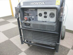 【中古】ガソリンエンジン発電機☆5.5kVA☆ホンダ☆インバーターEU55is☆50/60HZ☆車輪つき☆送料着払い