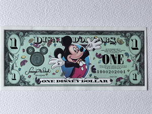 ディズニーダラー　2000年　ミッキー　1ドル札　１7枚　連番　紙幣　$1　DISNEY DOLLARS　ディズニーワールド　Mickey