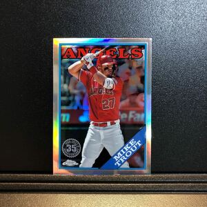 Mike Trout 2023 Topps Chrome Update #88CU-2 1988-2023 35th Anniversary Insert Angels