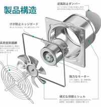 Okryain 換気扇 150mm 家庭用工業換気扇 中間取付形ダクトファン 業務用換気扇 大風量 強力 ダクト用換気扇 風量525m/h_画像5