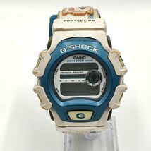 【電池切れ】CASIO カシオ G-SHOCK ジーショック クォーツ 腕時計 デジタル文字盤 ブルー×ホワイト メンズ DW-004_画像3