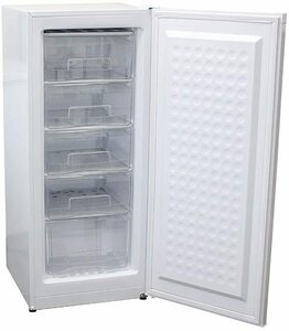 レマコム 冷凍ストッカー (冷凍庫) 1ドア 前開きタイプ RRS-T138 (138L) 引出し5段付 フリーザー ノンフロン 急速冷凍機能付
