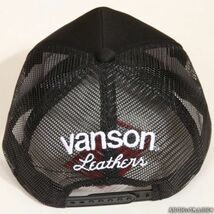 バンソン VANSON 正規品 PUレザー パイピングテープ メッシュキャップ CAP 帽子 LB-199-02010 刺繍 ジャニー 宅配便 送料無料(3)(7)_画像7