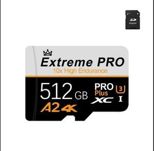 新品未開封　512GB マイクロSD　microsd アダプター付き　マイクロSDカード microSD