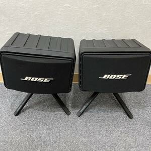 【N-17808】BOSE スピーカー 2台セット 1円スタート 三脚付き 横幅約23㎝ 奥行約18㎝ 通電動作未確認 音楽 バンド ミュージック