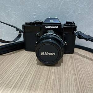 【N-17797】Nikon Nikomat EL ブラック レンズ NIKKOR 50㎜ 1:1.4 フィルムカメラ 一眼レフカメラ ニコン 動作確認済み