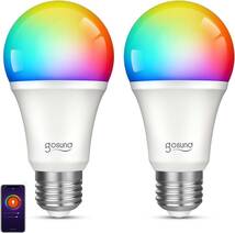 スマート電球 2個 LED Gosund 遠隔操作 マルチカラー 送料無料_画像1