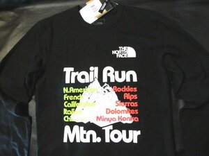 本物正規◆ノースフェイス◆長袖Tシャツ TRAIL 黒■XL■新品■アメリカ限定/JK3