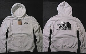 本物正規◆ノースフェイス◆スウェットパーカー THROWBACK NSE■XXL■白 WHITE■新品/アメリカ限定/背面ロゴ/FN4/裏起毛