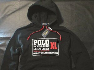  genuine article regular * Polo Ralph Lauren * sweat Parker POLO black #L# new goods /0415-001 / lining nappy 