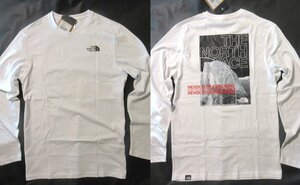 本物正規◆ノースフェイス◆長袖Tシャツ DOME BACK■XL■白■新品■アメリカ限定/2IG 直営モデル